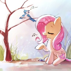 3744526__safe_artist-colon-izuchi_derpibooru+import_fluttershy_pegasus_pony_g4_female_image_jpeg_mare_outdoors_singing.jpeg