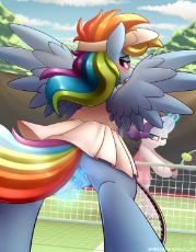 1109263__explicit_artist-colon-shinodage_rainbow dash_rarity_bedroom eyes_bipedal_blushing_bottomless_cheating_clothed sex_clothes_dildo_dress_exhibiti.png