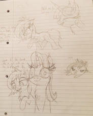 1272084__safe_artist-colon-bigshot232_starlight glimmer_twilight sparkle_oc_oc-colon-filly anon_cat_dialogue_grumpy_irl_lined paper_photo_traditional a.jpg