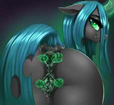 1819003__explicit_artist-colon-dankflank_queen chrysalis_absurd res_anatomically correct_anus_bedroom eyes_bugbutt_changeling_changeling queen_clitoris.png