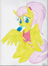 1791567__safe_artist-colon-taurson_fluttershy_alternate hairstyle_atg 2018_clothes_female_food_holding_ice cream_looking at you_mare_markers_one-dash-p.jpeg