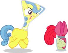 994990__safe_apple+bloom_lemon+hearts_pony_simple+background_unicorn_earth+pony_transparent+background_cute_open+mouth_tongue+out_vector.png