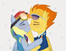 3354266__safe_artist-colon-raincrash_rainbow+dash_spitfire_pegasus_pony_g4_clothes_drill+sergeant_female_kiss+on+the+lips_kissing_lesbian_mare_necktie_romantic_.png