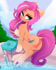 6489073__explicit_alternate+version_artist-colon-xsatanielx_imported+from+derpibooru_sunny+starscout_earth+pony_pony_anus_blushing_butt_chest+fluff_dock_female_.png