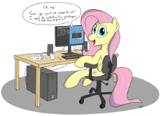 1063508__safe_artist-colon-rapidstrike_fluttershy_chair_computer_cute_desk_flutterhacker_if+that's+okay+with+you_linux_looking+at+you_looking+back_op.png