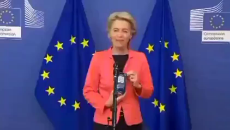 EU confirming all 27 member states will have to implement the Covid green pass by July 1st.mp4