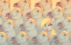 621472__safe_artist-colon-theuselesstoe_derpy+hooves_cute_derpies_female_happy_hoers_mare_multeity_not+salmon_one+of+these+things+is+not+like+the+other.png