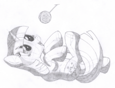1463399__safe_artist-colon-aafh_twilight sparkle_behaving like a cat_grayscale_monochrome_on back_pony_simple background_smiling_solo_traditional art_u.png