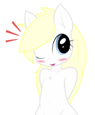 736145__solo_oc_anthro_blushing_suggestive_cute_vector_looking at you_tongue out_filly.png