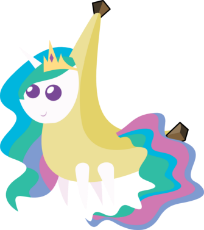 823977__safe_artist-colon-jeremydf93_princess celestia_banana_bananalestia_clothes_costume_pointy ponies_simple background_solo_transparent background.png