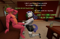 1373527__suggestive_artist-colon-papadragon69_rarity_spike_3d_aloe vera_anthro_clothed female nude male_clothes_dialogue_nudity_older_old.png