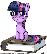 1796__safe_solo_twilight sparkle_blushing_filly_cute_glasses_smile_book_artist-colon-johnjoseco.png