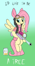 899695__safe_artist-colon-metal-dash-kitty_fluttershy_blue background_bunny ears_clothes_crossover_dangerous mission outfit_female_flying.png