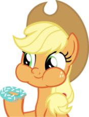 6942523__safe_artist-colon-rosasaav_imported+from+derpibooru_applejack_base+used_cute_donut_eating_female_food_hat_inkscape_jackabetes_mare_simp.png