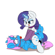 1744429__explicit_artist-colon-livinthelifeofriley_rarity_oc_oc-colon-soft stroke_ballgag_bedroom eyes_blushing_bruised_canon x oc_clothes_collar_commi.png
