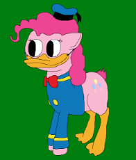 7128709__safe_artist-colon-jittermouse_imported+from+derpibooru_pinkie+pie_bird_duck_earth+pony_pony_bowtie_clothes_disney_donald+duck_ms+pa.png