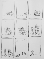7511327__safe_artist-colon-pony+quarantine_imported+from+derpibooru_oc_oc+only_oc-colon-anon_earth+pony_human_pony_series-colon-pq+funnies_comic_comic+strip_duo.jpg