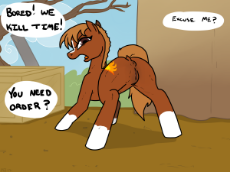 1459028__explicit_artist-colon-pony+quarantine_earth+pony_pony_anatomically+correct_anus_colored_crate_dock_looking+back_nudity_ponified_ponut_presenting_sergea.png