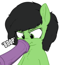 Annoyed dick boop anon filly.png
