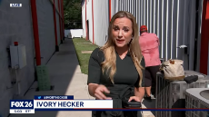Fox 26 TV Reporter Ivory Hecker Informs Network LIVE ON AIR.webm