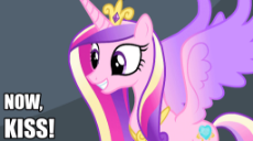 1328179__safe_edit_screencap_princess cadance_equestria games (episode)_animated_caddy ships it_caption_gif_grin_now kiss_princess of love_princess.gif